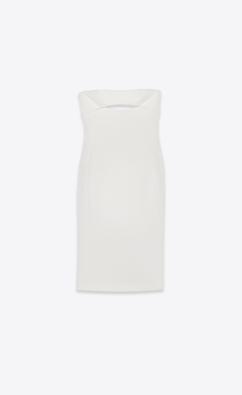 cut-out midi dress in satin crepe 1