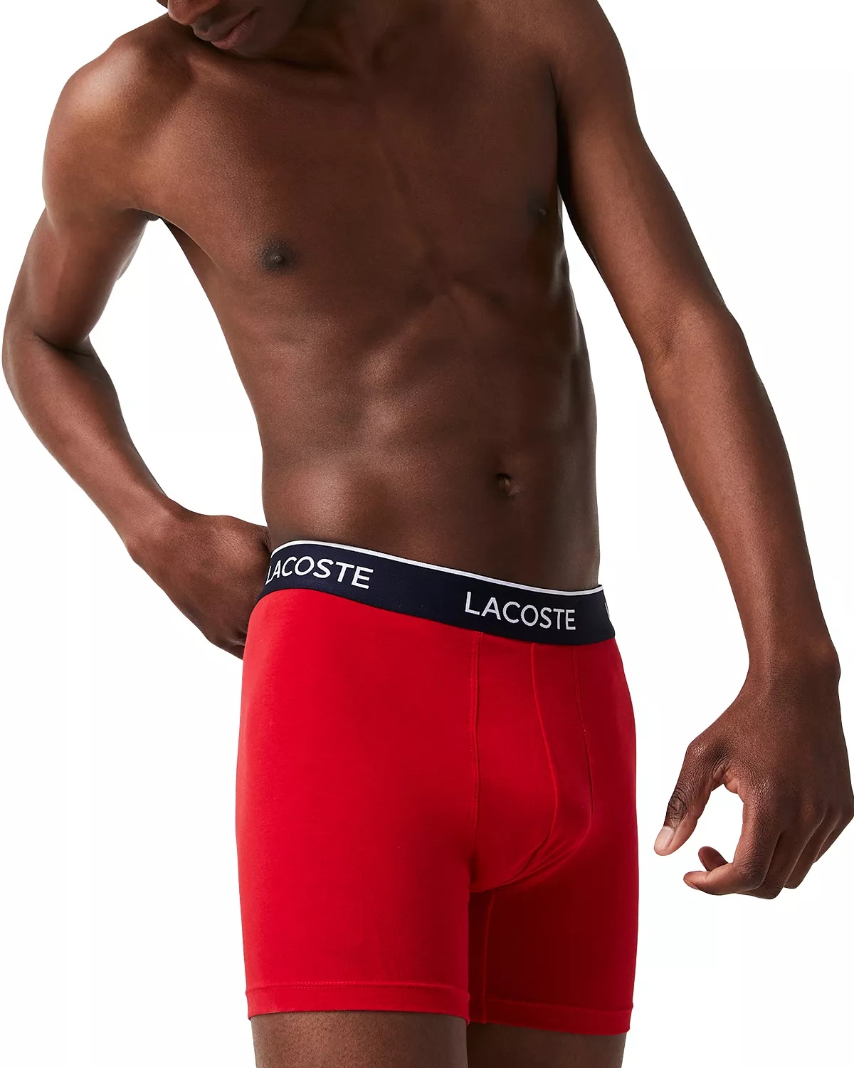 Cotton Stretch Logo Waistband Long Boxer Briefs, Pack of 3 - 4
