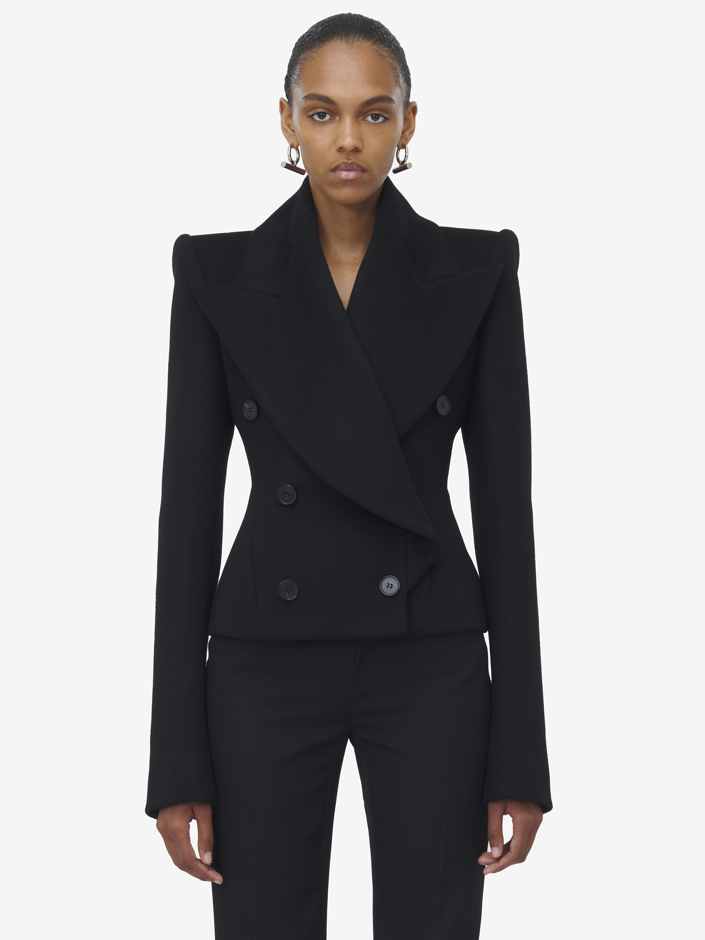 Oversized Lapel Peacoat - 2