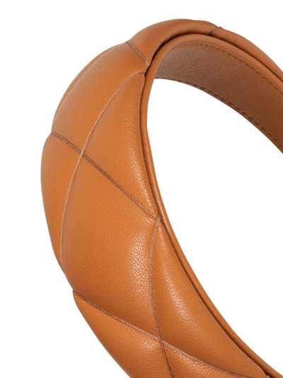 Jennifer Behr Hanna quilted leather headband outlook