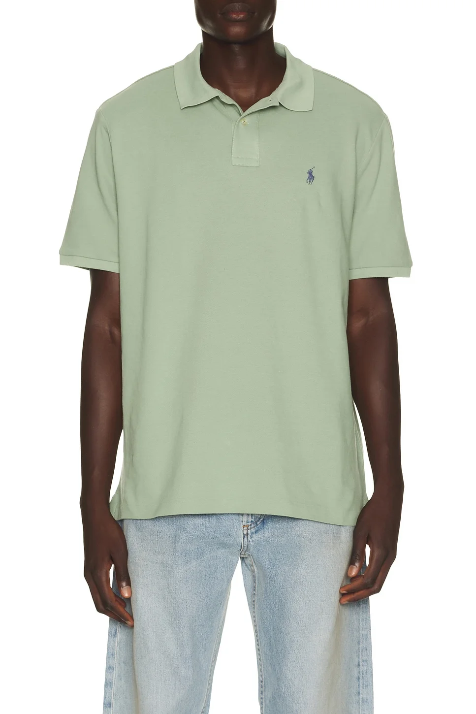 Short Sleeve Mesh Polo - 1