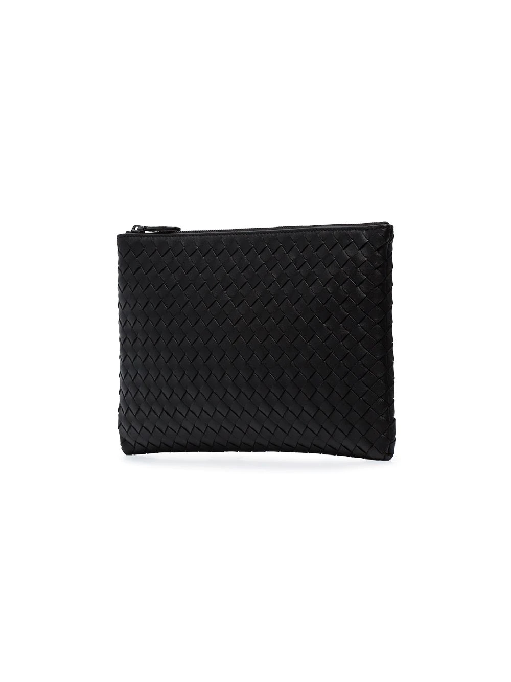 intrecciato weave zip pouch - 8