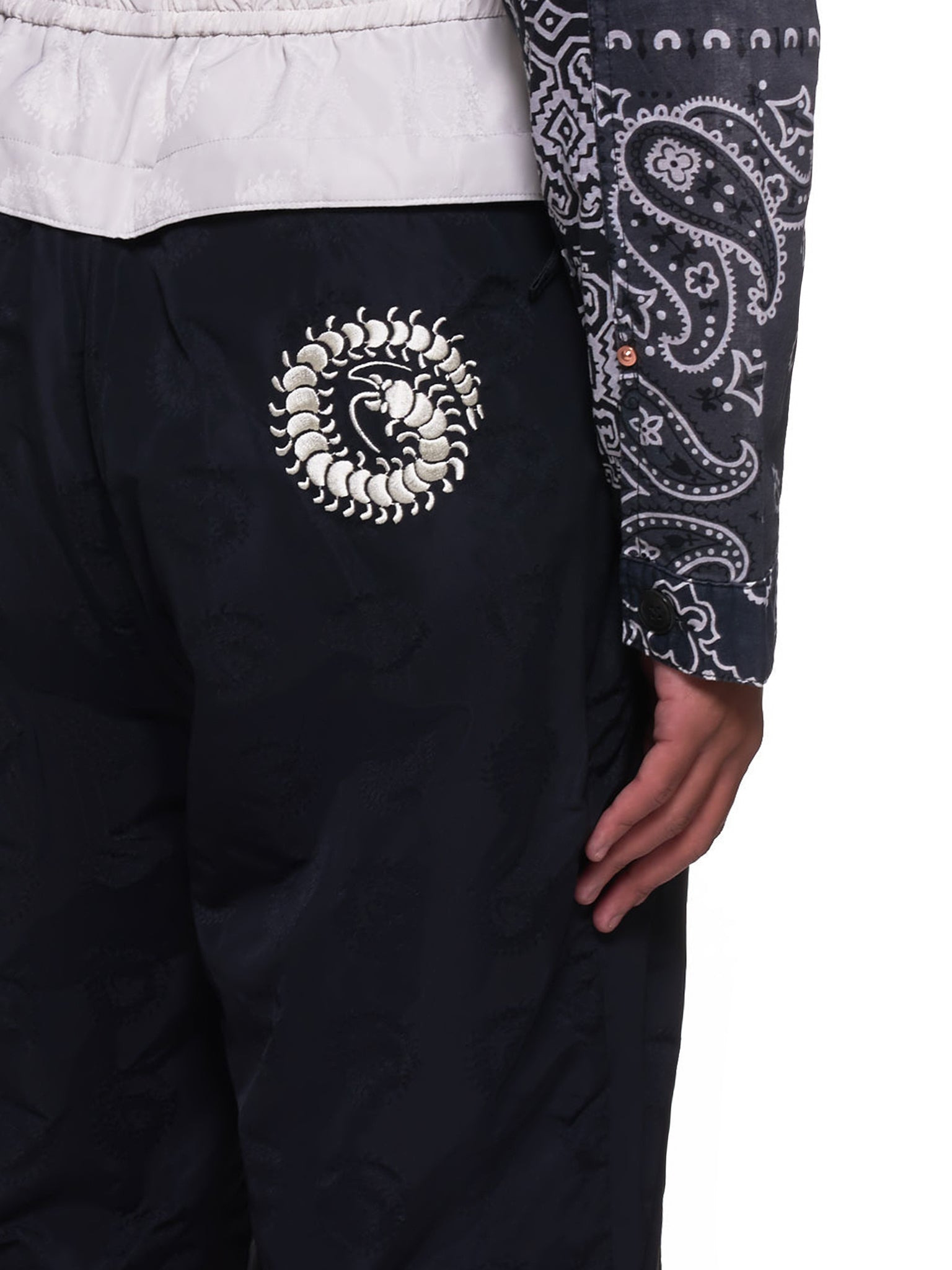 Embroidered Scorpion Trousers - 5