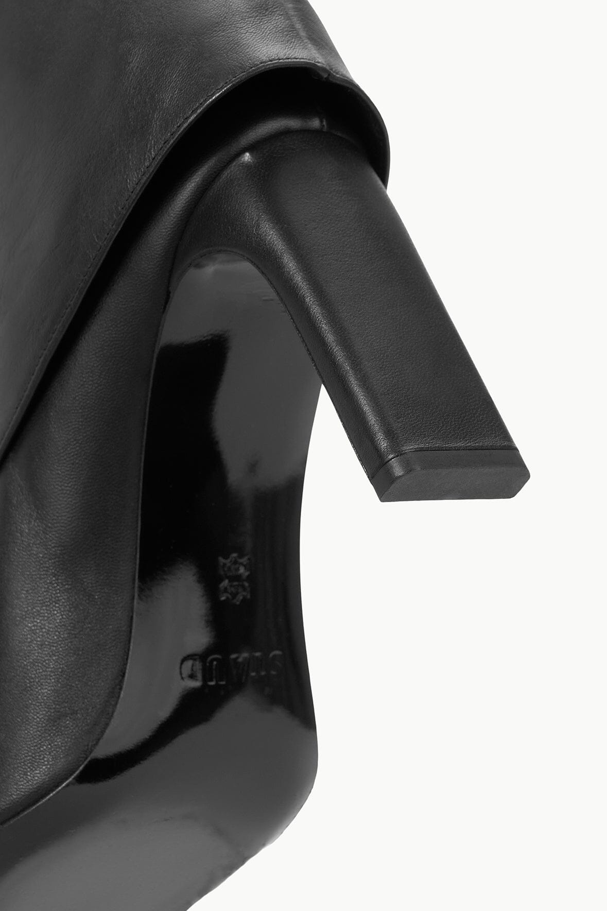 STAUD WALLY FOLDOVER HIGH HEEL BOOT BLACK - 8