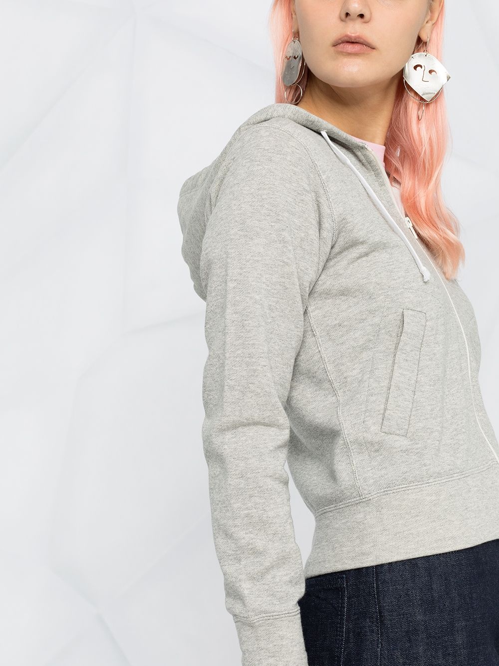 overlapping heart hoodie - 3
