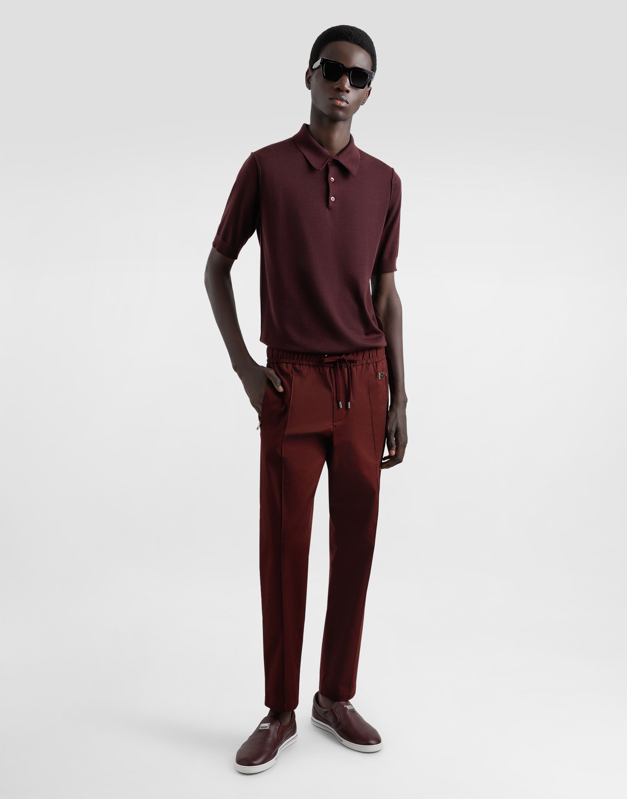 Cotton jogging pants with tag - 2