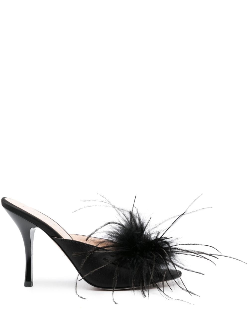 95mm feather-detail mules - 1