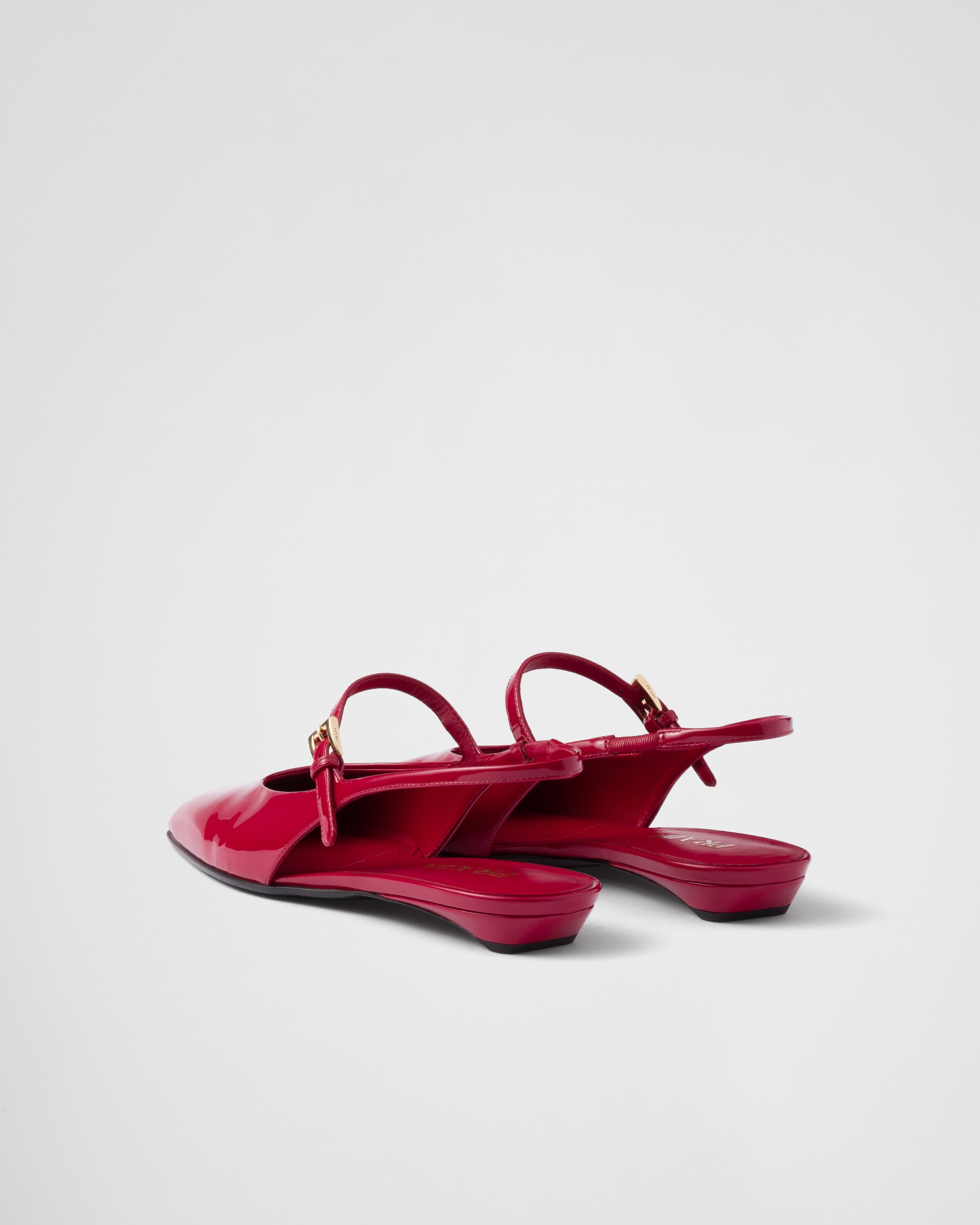Patent leather slingback ballerinas - 4