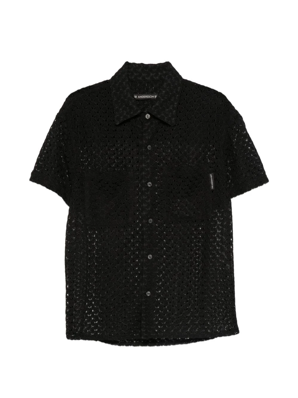 open-knit shirt - 1
