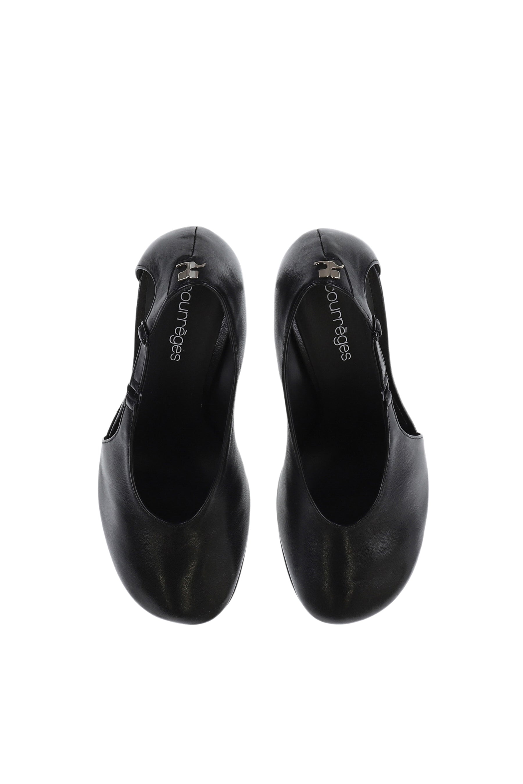 OBLIQUE STRAP LEATHER STILETTOS / BLK - 5