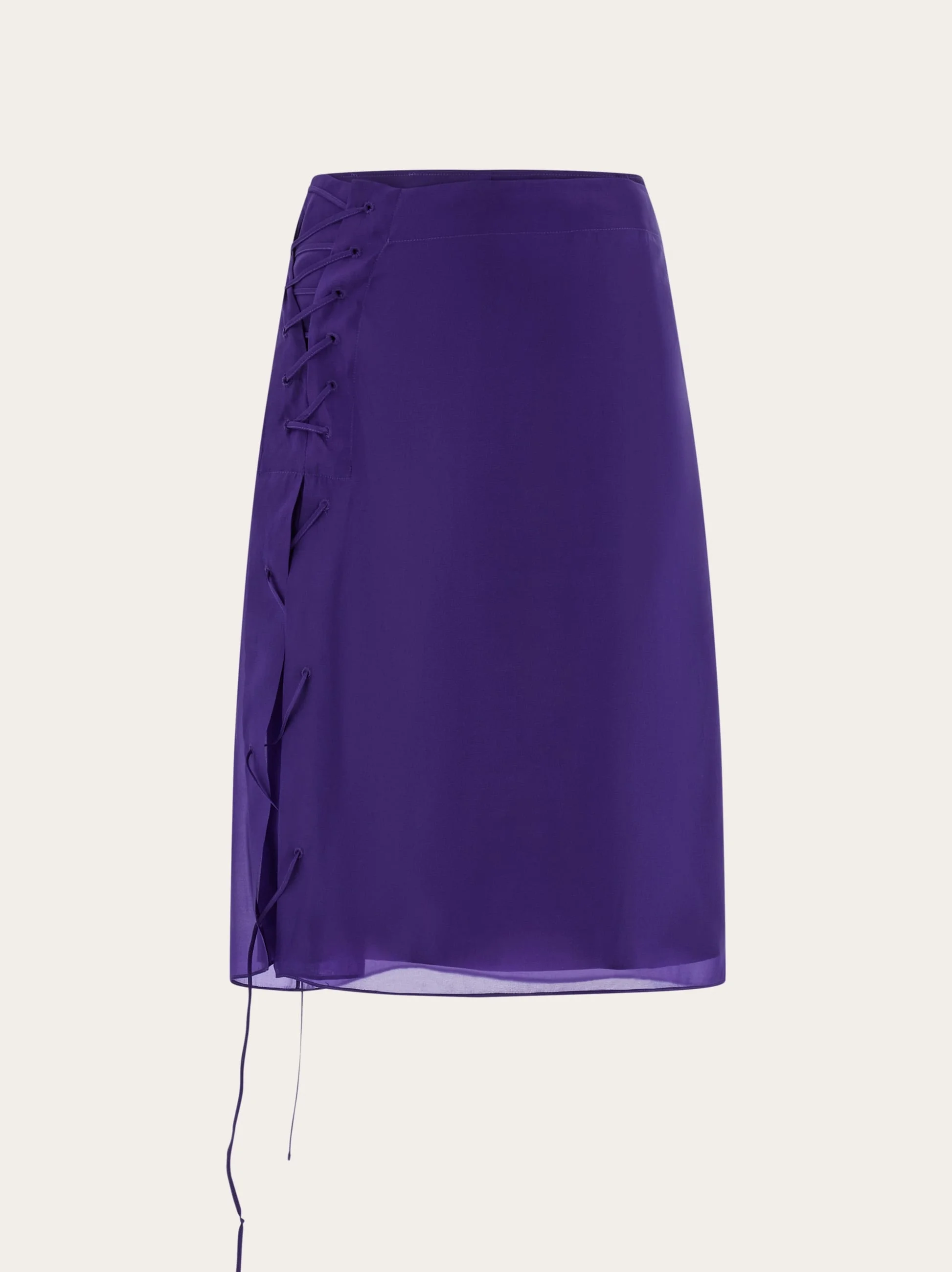 Organza skirt with string tie detail - 1