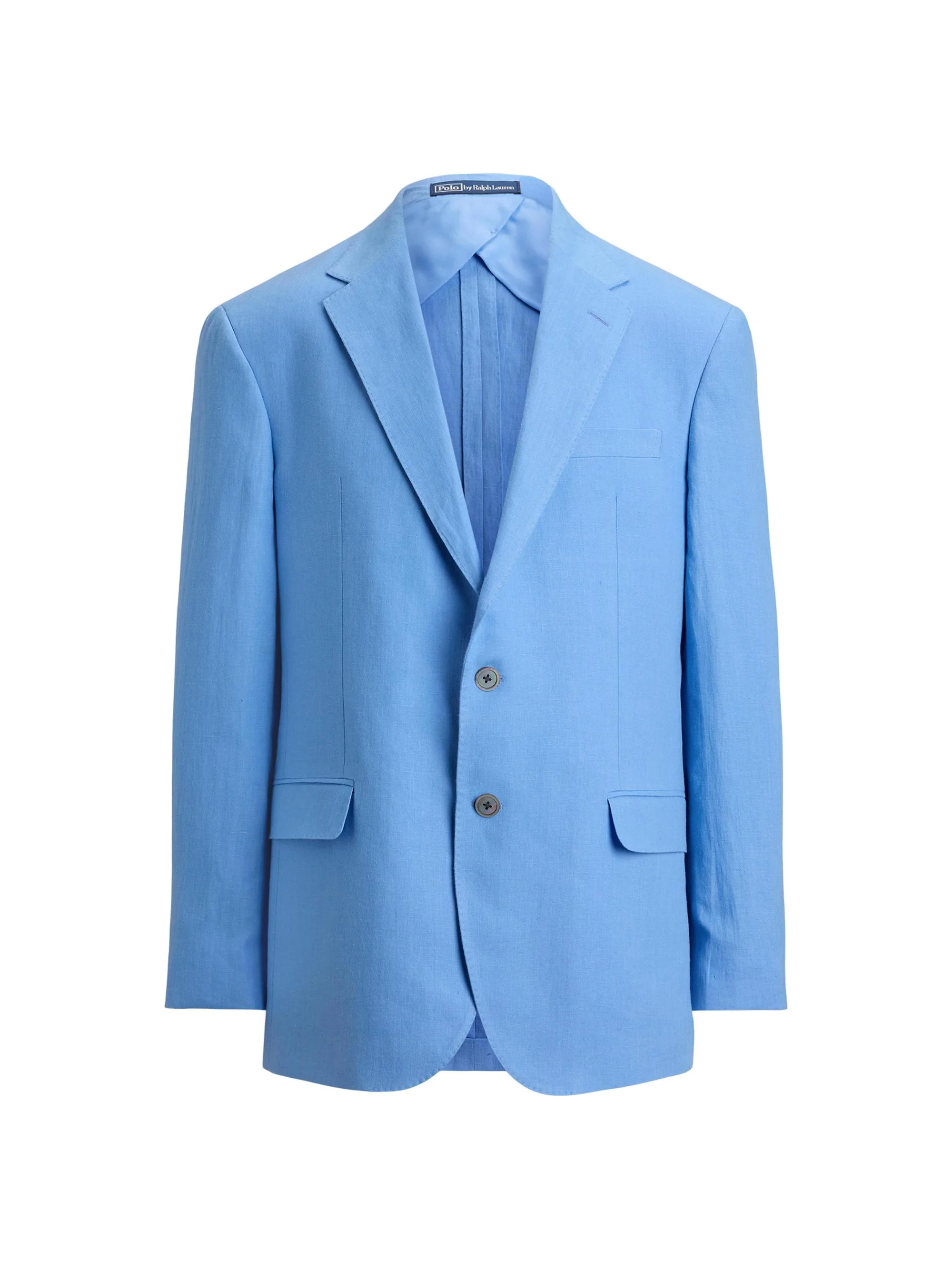 Men's Linen Sport Coat - Sky Blue - 1