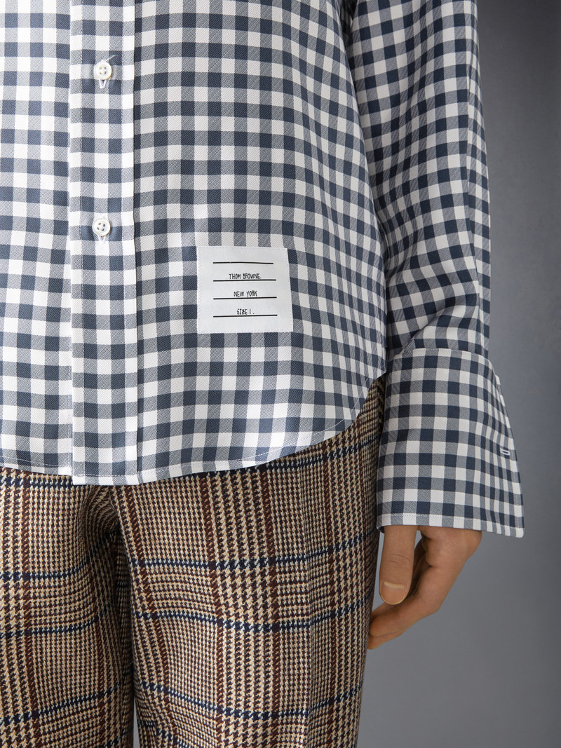 SILK TWILL GINGHAM SHIRT 7