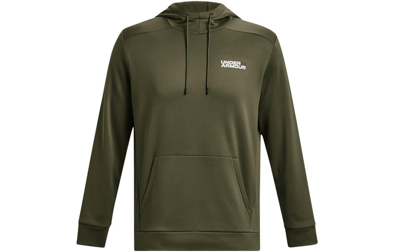 Under Armour Fleece Graphic Hoodied 'Olive Green' 1379745-390 - 1