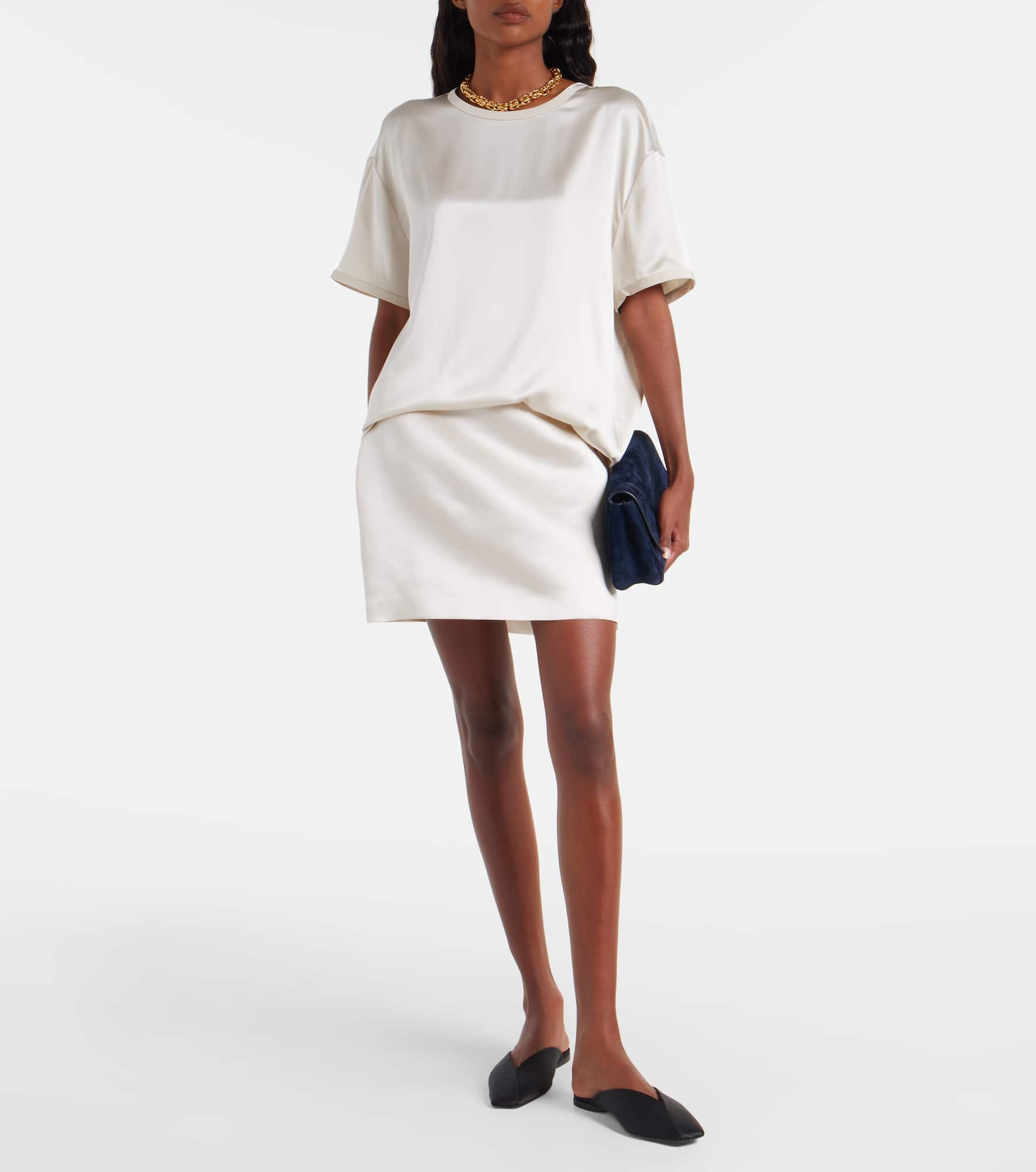 Silk satin T-shirt - 2
