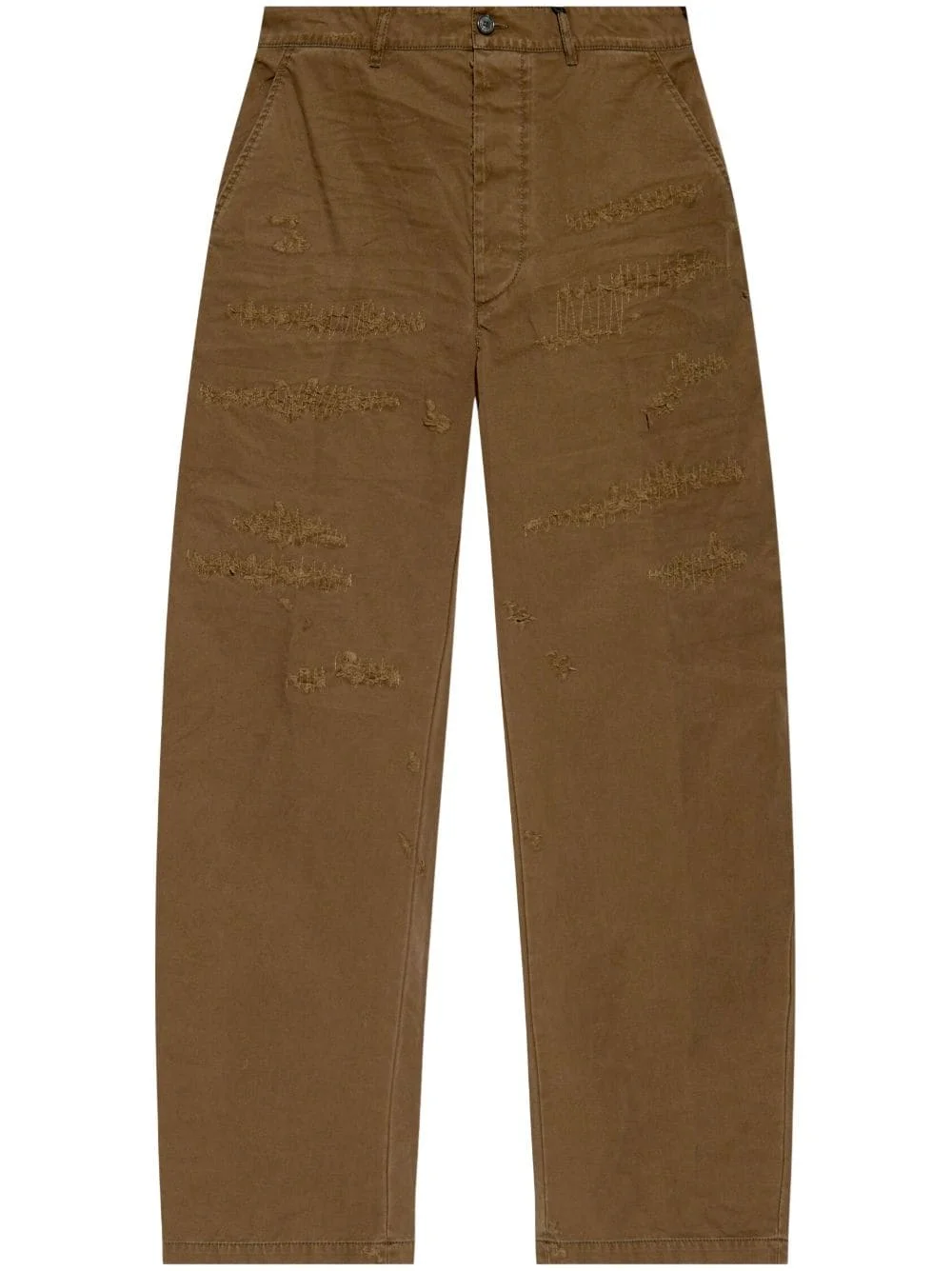 ripped loose-fit trousers - 1