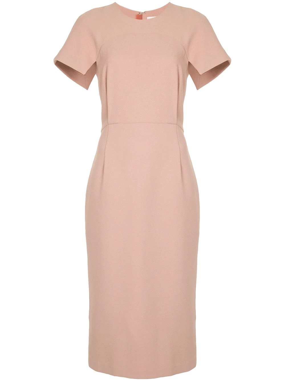 Concave crepe midi dress - 1