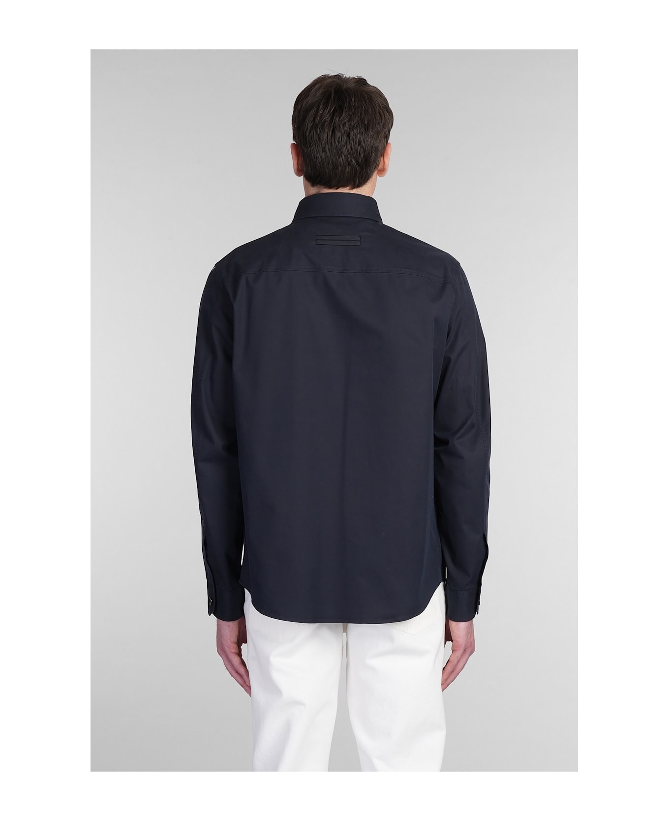 Shirt In Blue Cotton - 3