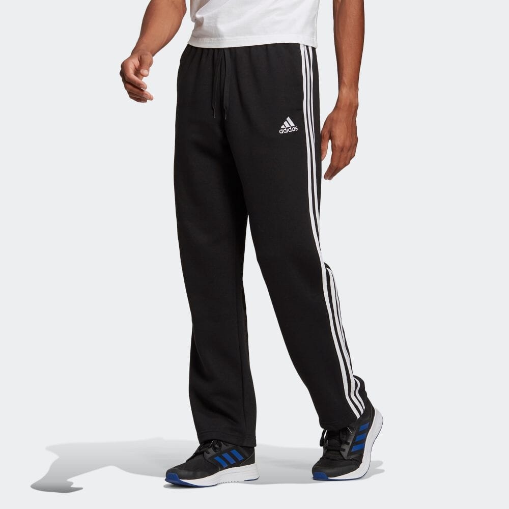 Men's adidas Classic Straight Casual Sports Knit Long Pants/Trousers Black GK9267 - 2