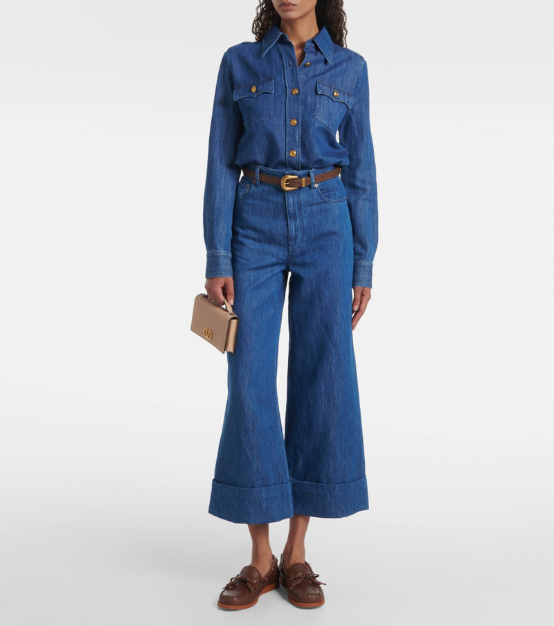 Valentino VLogo leather wallet on chain outlook