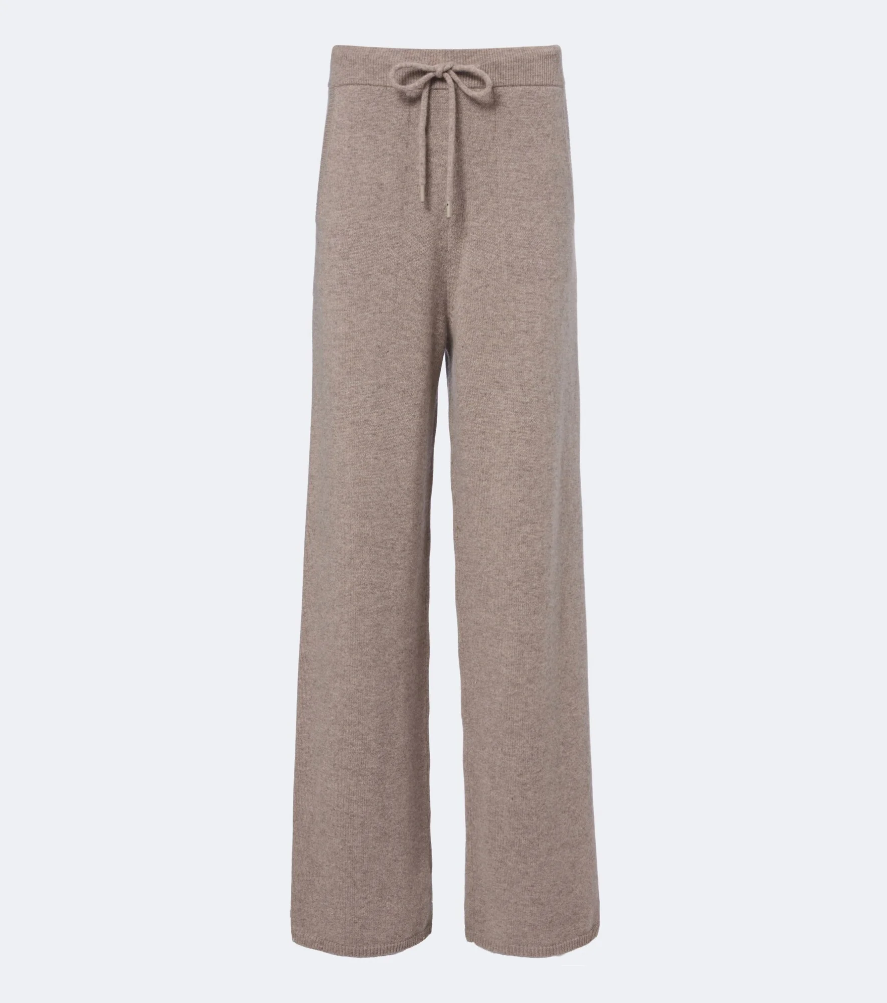 Knitted cashmere wide-leg pants - 1