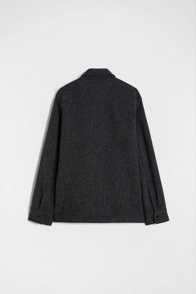 Wool Chevron Overshirt 4