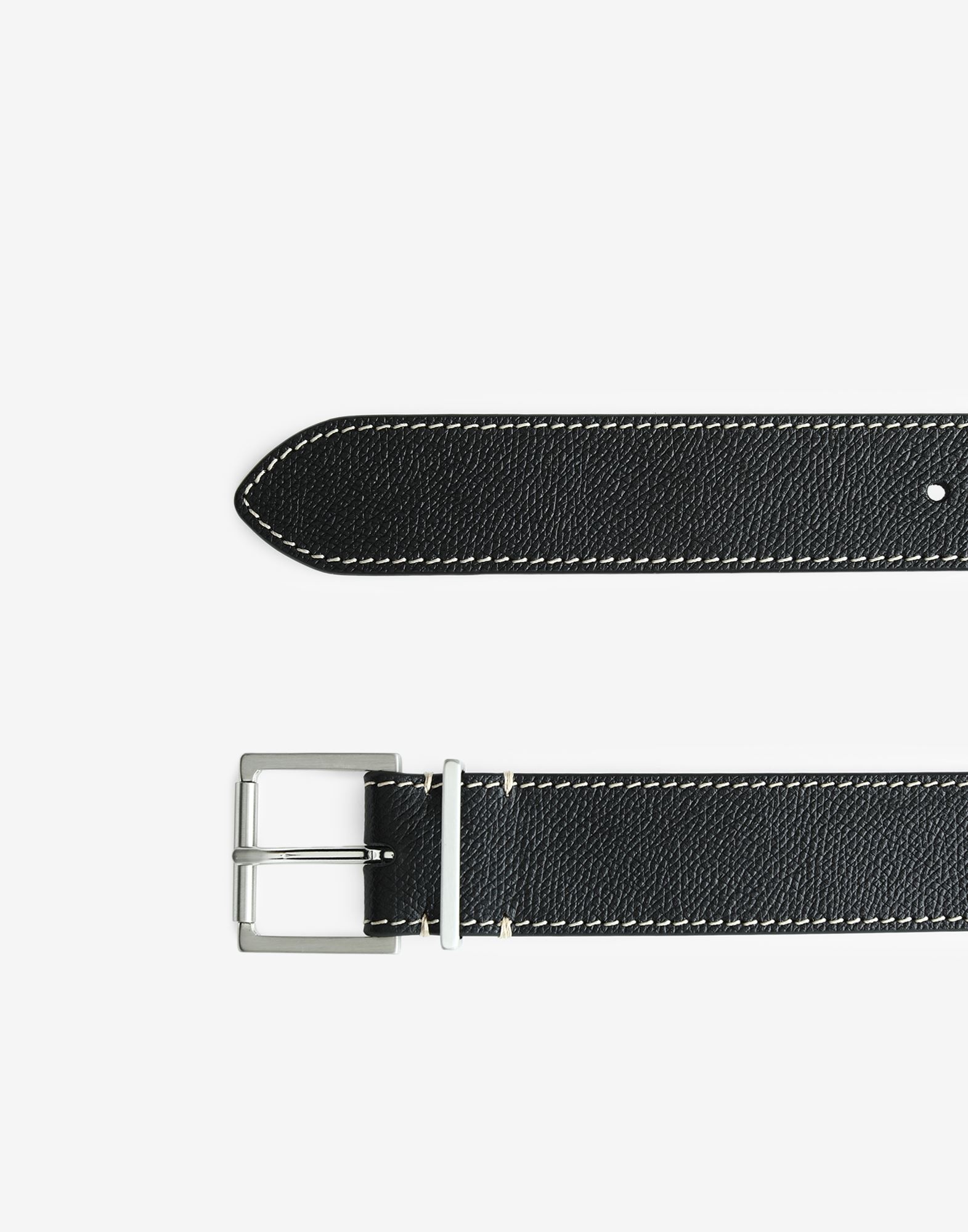 Grainy leather belt - 2