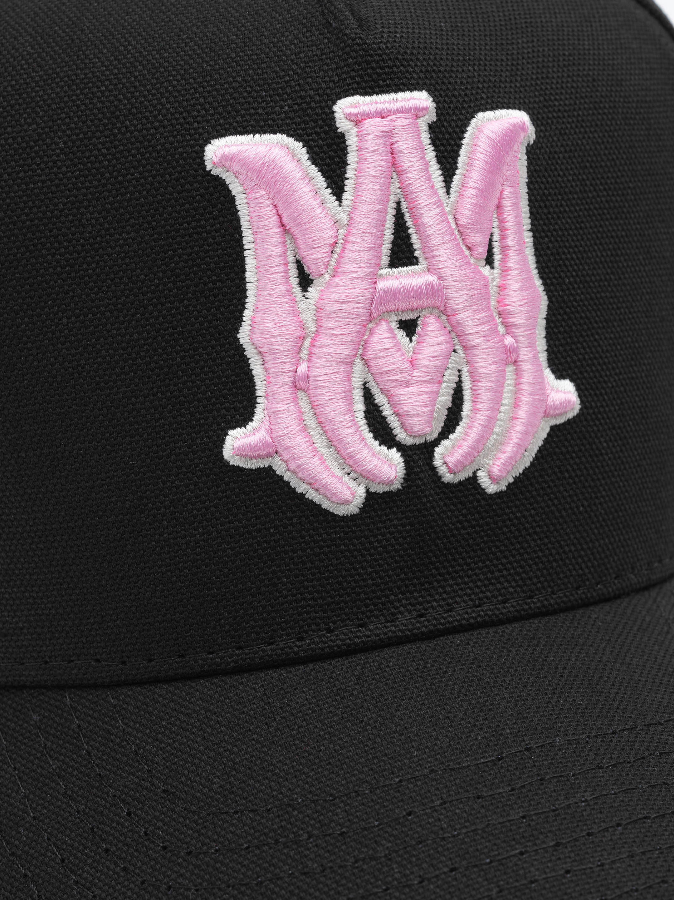 XO FULL CANVAS HAT- BLACK/PINK - 4