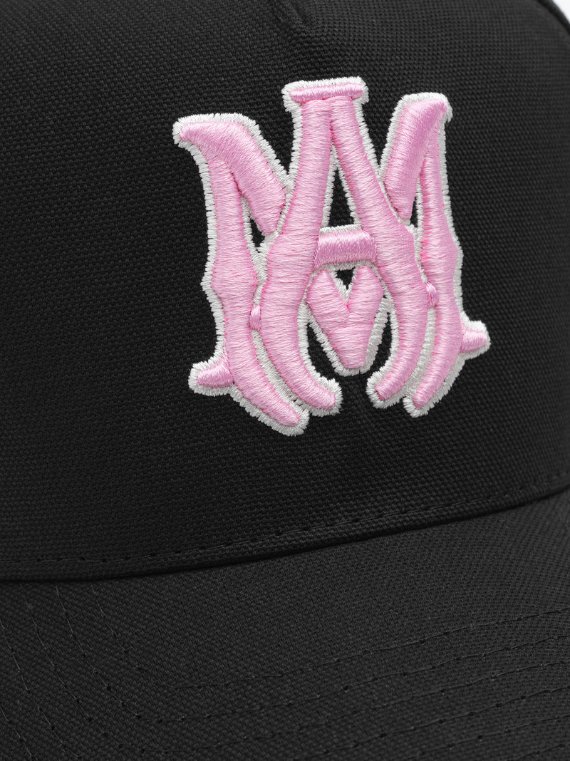 XO FULL CANVAS HAT- BLACK/PINK 4