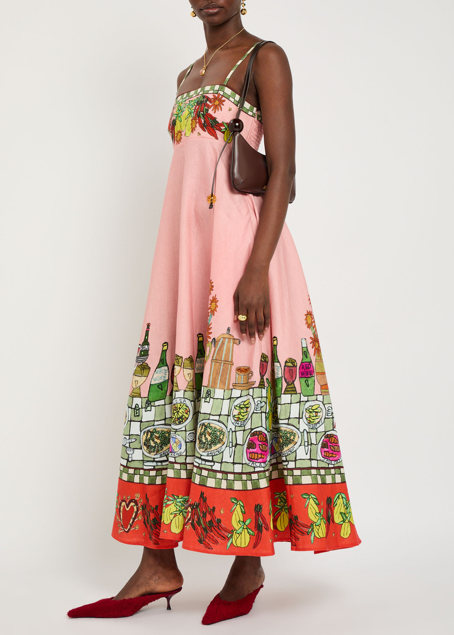 Alemais Contessa Printed Cotton Maxi Dress - 4