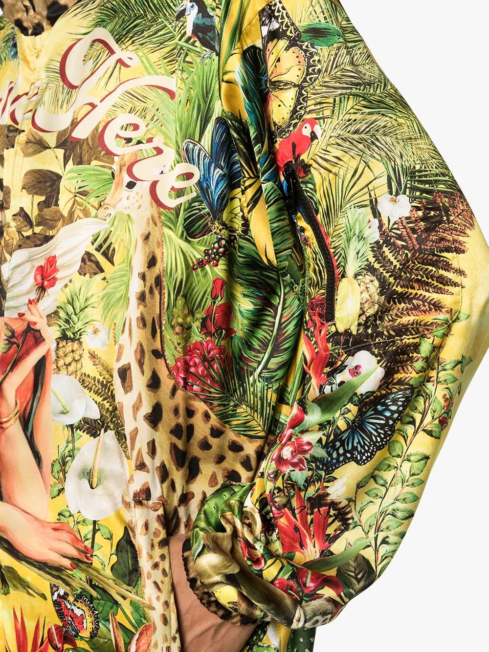 Tropical Pin Up bomber jacket  - 5