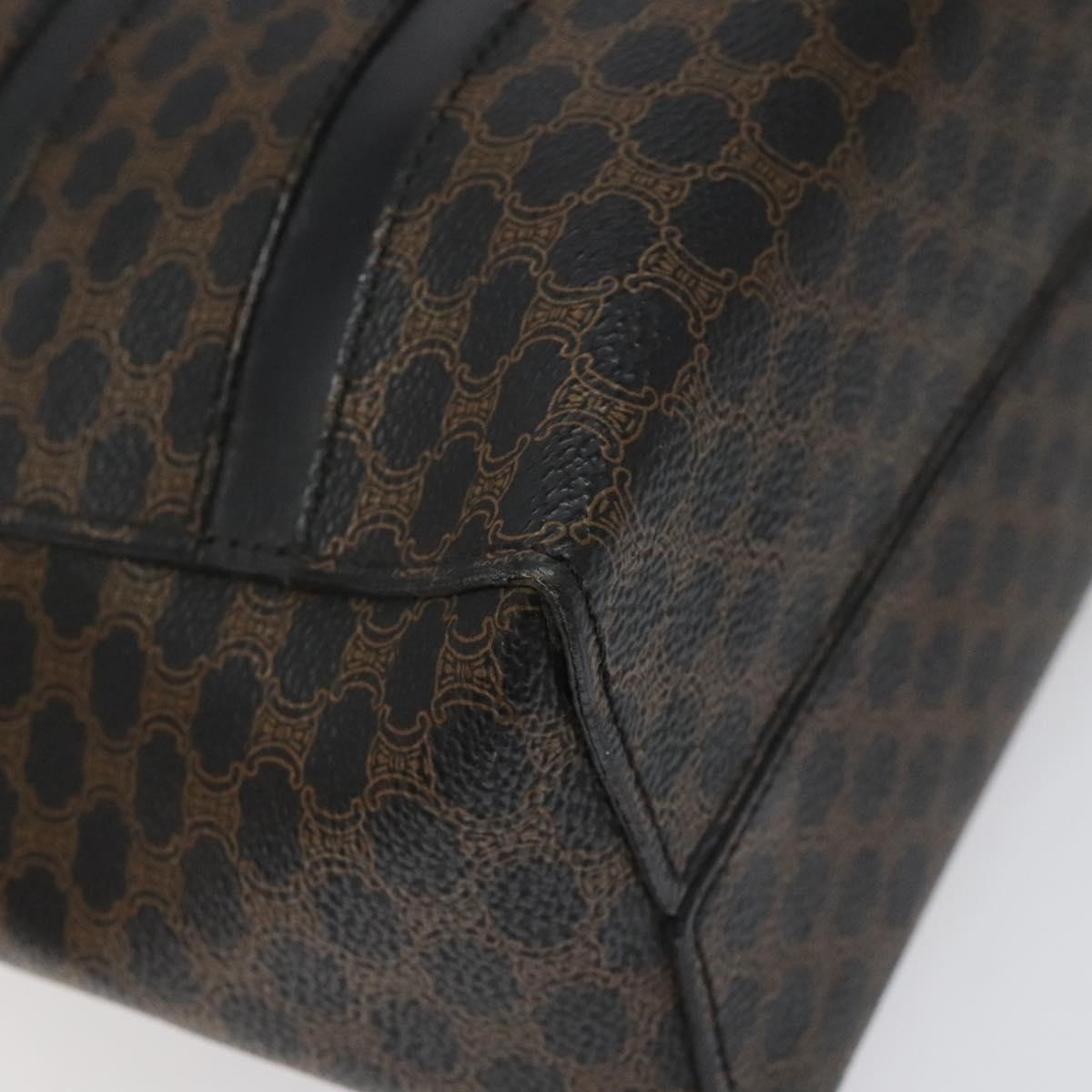 CELINE Macadam Canvas Hand Bag Pvc Leather Black - 14