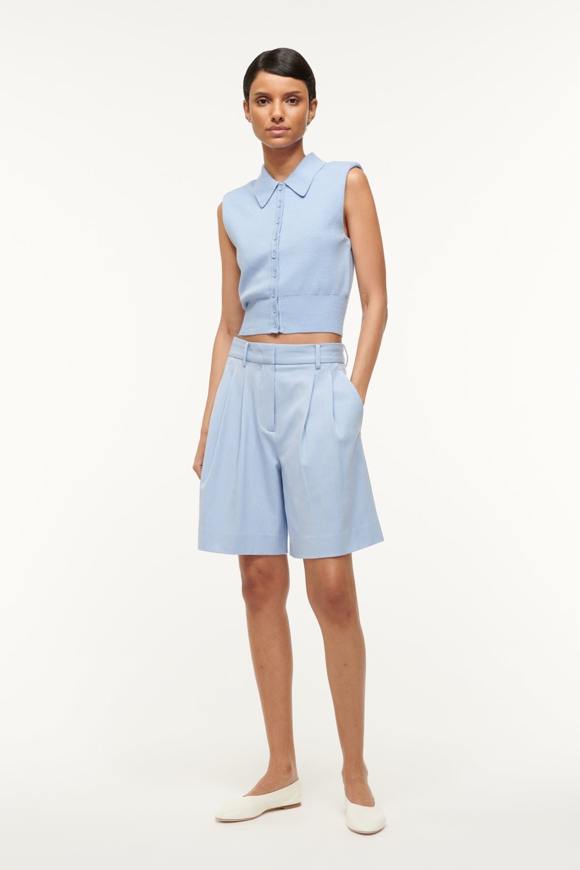 STAUD NOLA SWEATER PERIWINKLE - 2