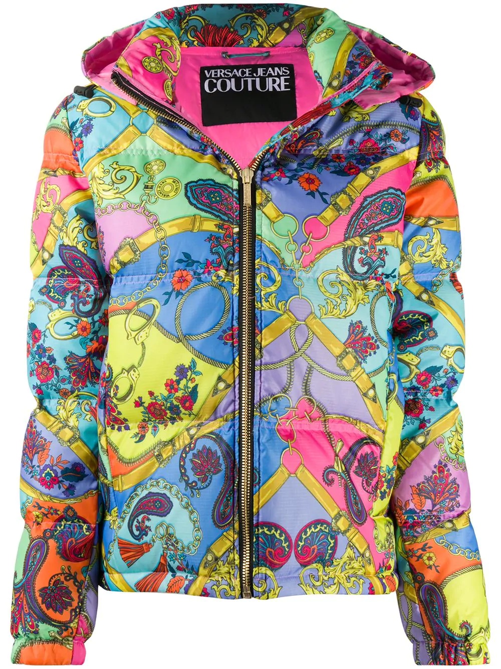 Paisley Fantasy puffer jacket - 1