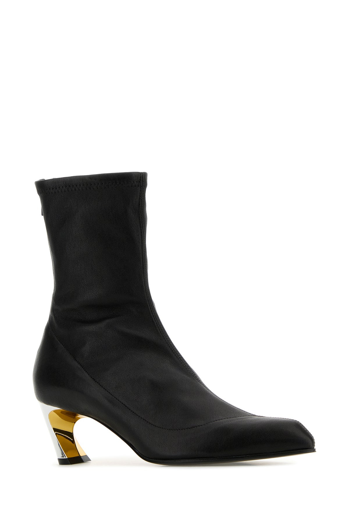 Black leather Armadillo ankle boots - 2
