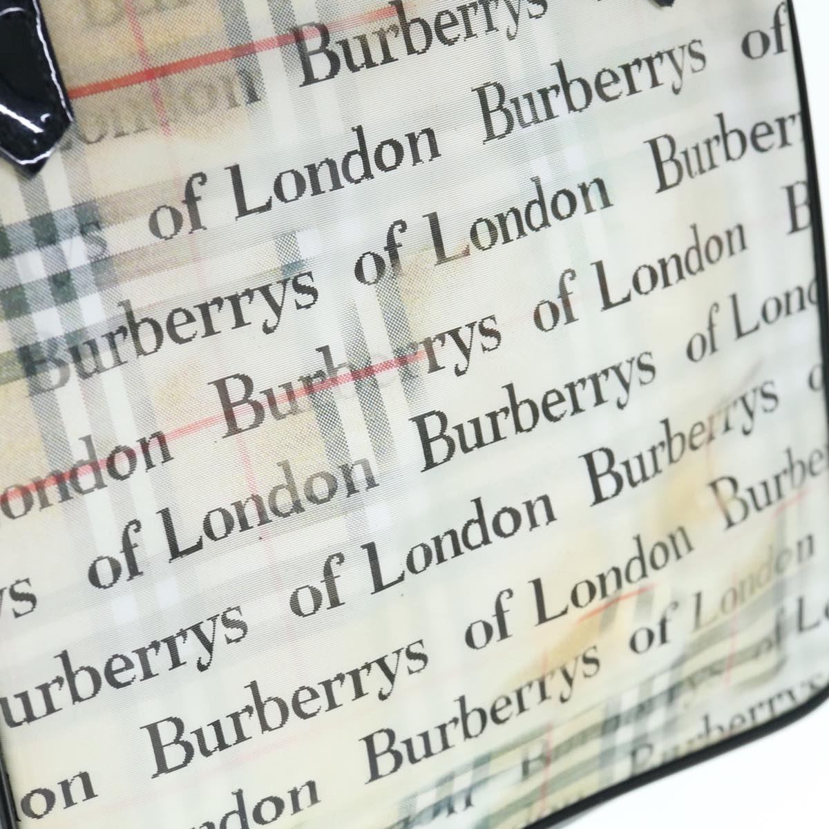 Burberry Nova Check Hand Bag Nylon Beige - 10