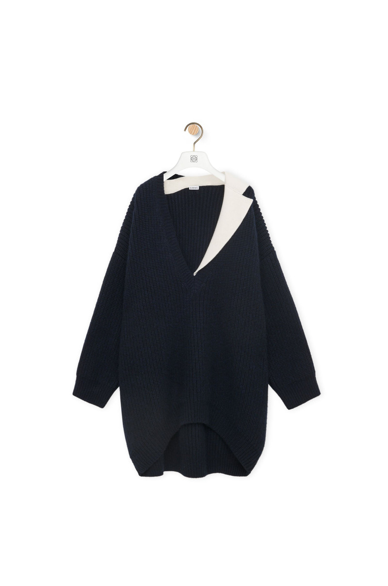 Oversized sweater in cashmere and mohair - 1