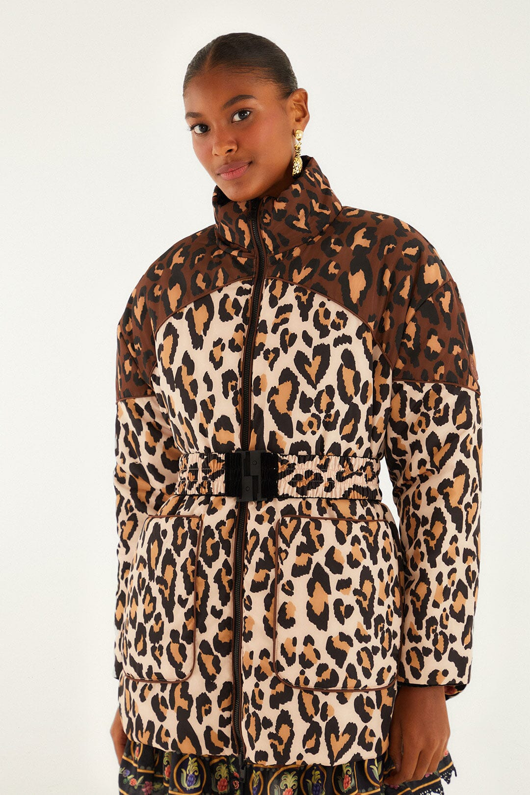 Black Marvelous Garden Puffer Jacket - 4