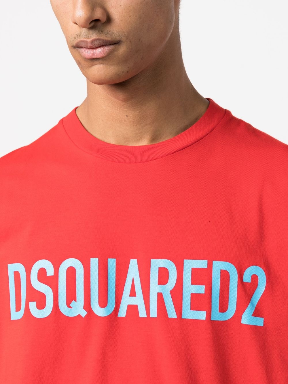 DSQUARED2 logo-print cotton T-shirt | farfetch | REVERSIBLE