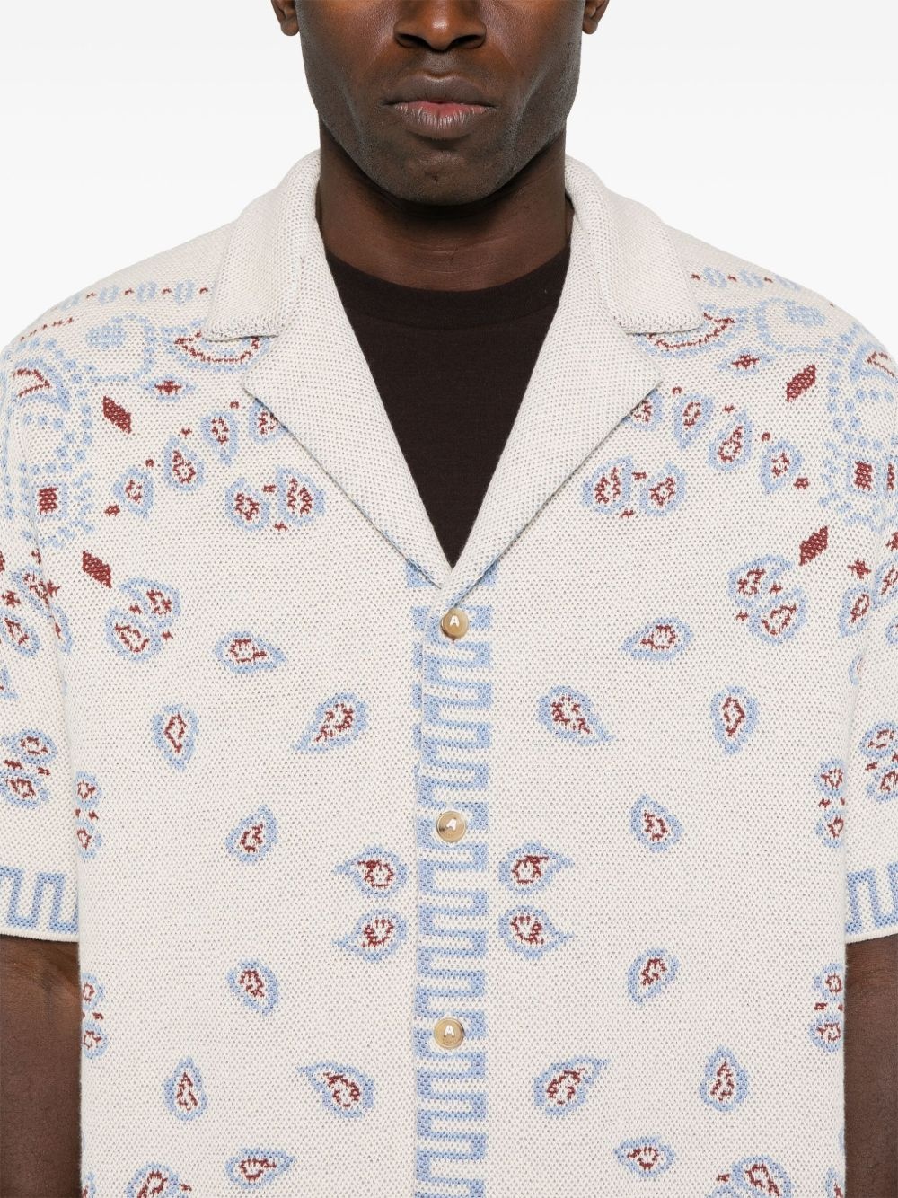 bandana-print shirt - 5