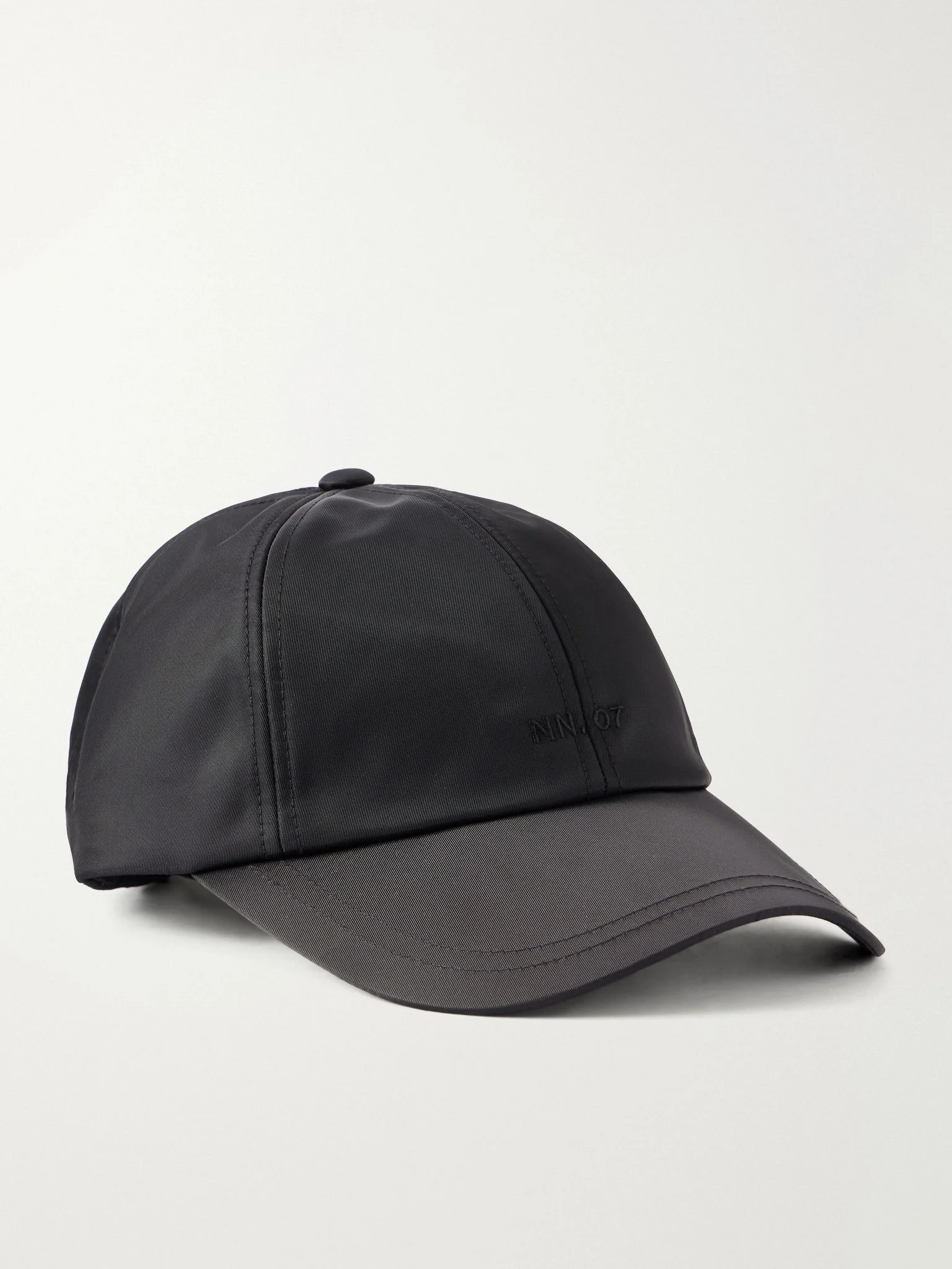 Logo-Embroidered Recycled-Shell Baseball Cap Black - 1
