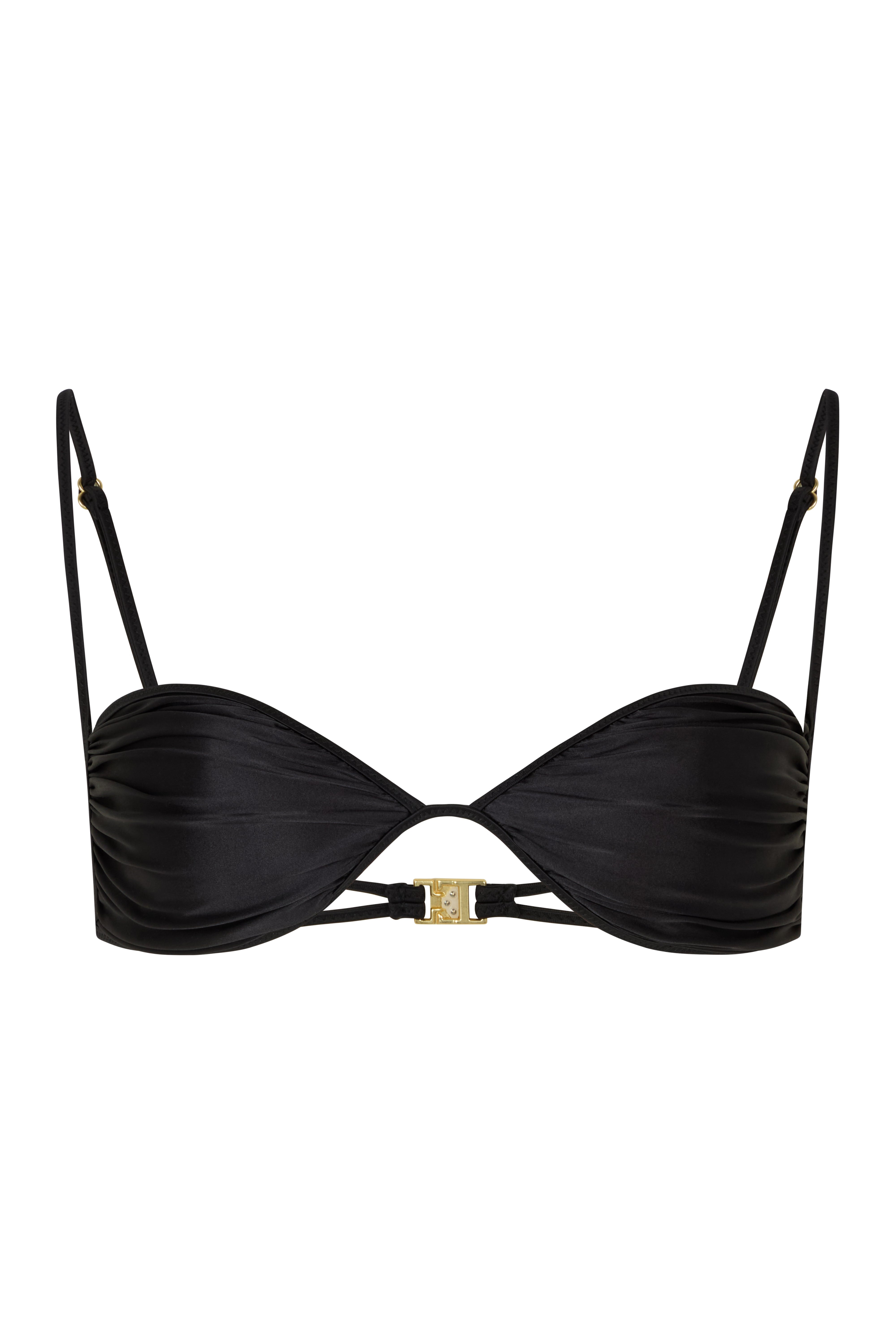 ANA Nero Gloss - Bralette Bikini Top - 2