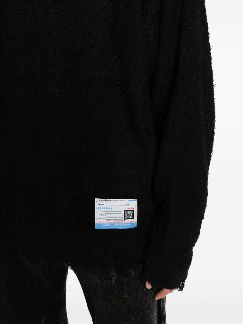 logo-patches distressed-finish jumper - 5