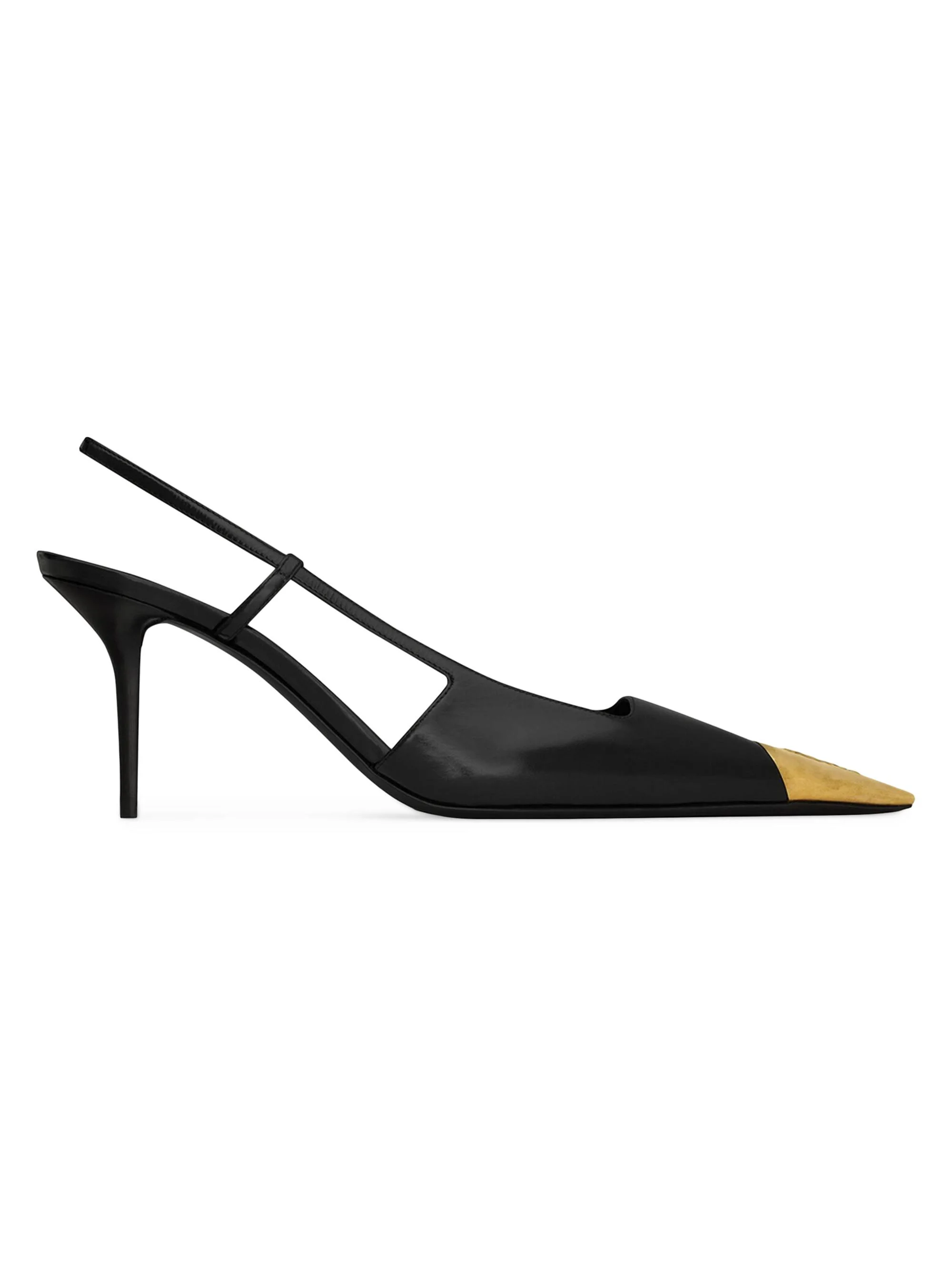 Women's Jeanne Slingback Pumps in Smooth Leather - Black - 1