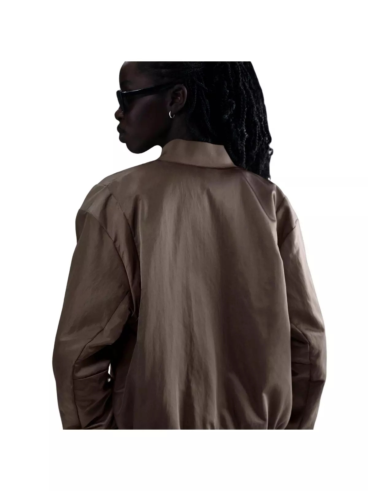 Women's Sportswear Destroyer Oversized Woven Jacket - Brown - 2