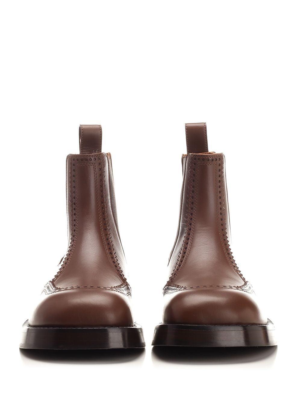 Chelsea Brogue Boots Brown - 5
