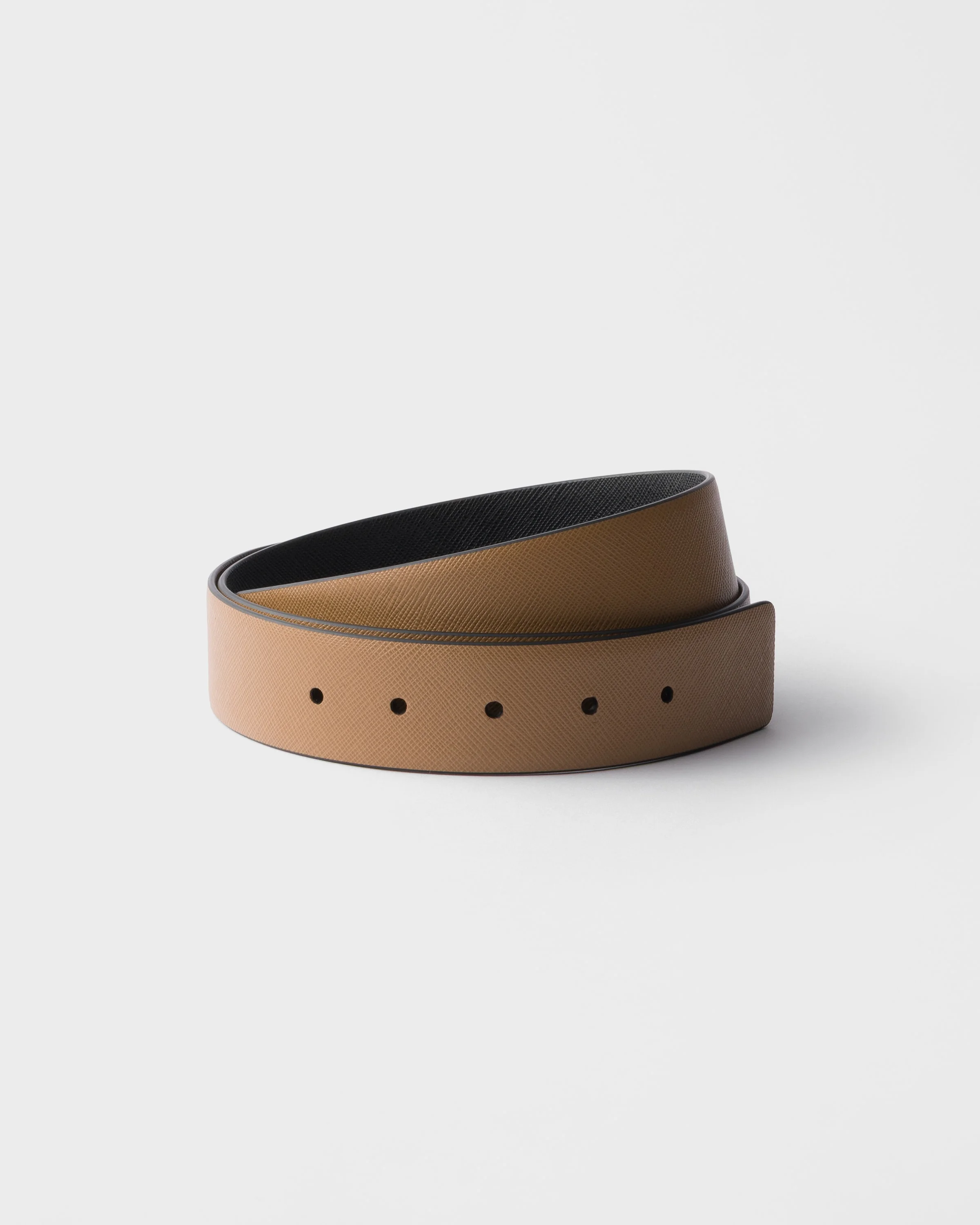 Reversible Saffiano leather belt strap - 1