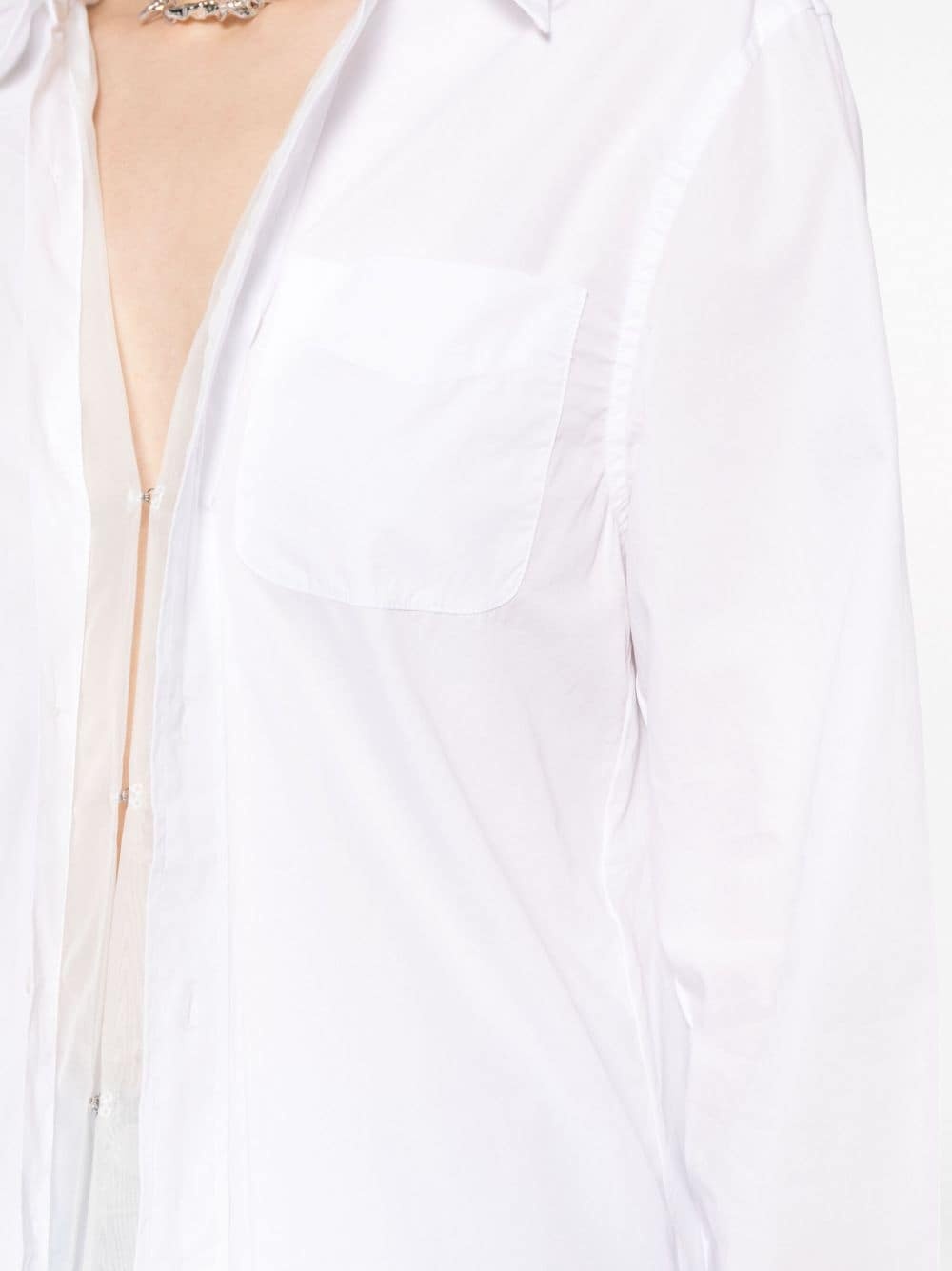 foldout layered cotton shirt - 5