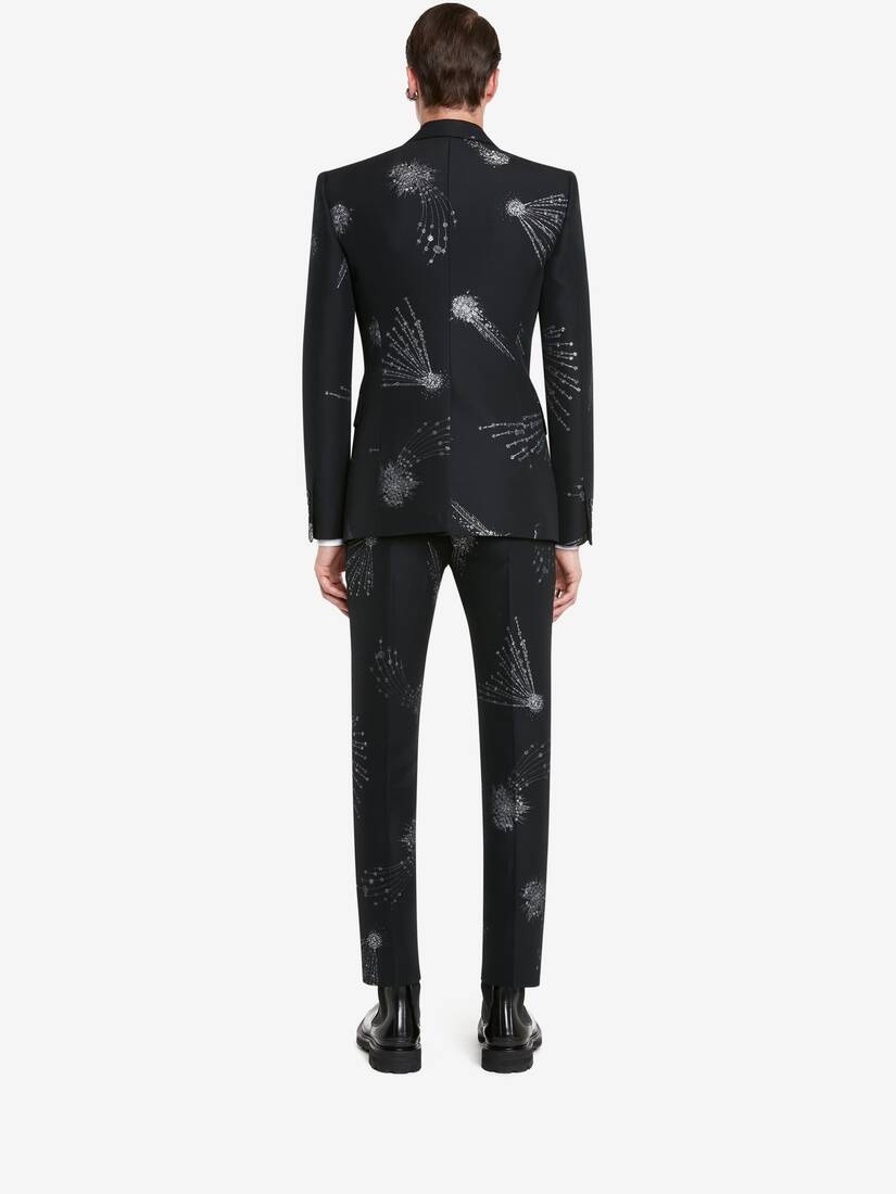 Men's Astral Jewel Jacquard Jacket in Black/silver - 4