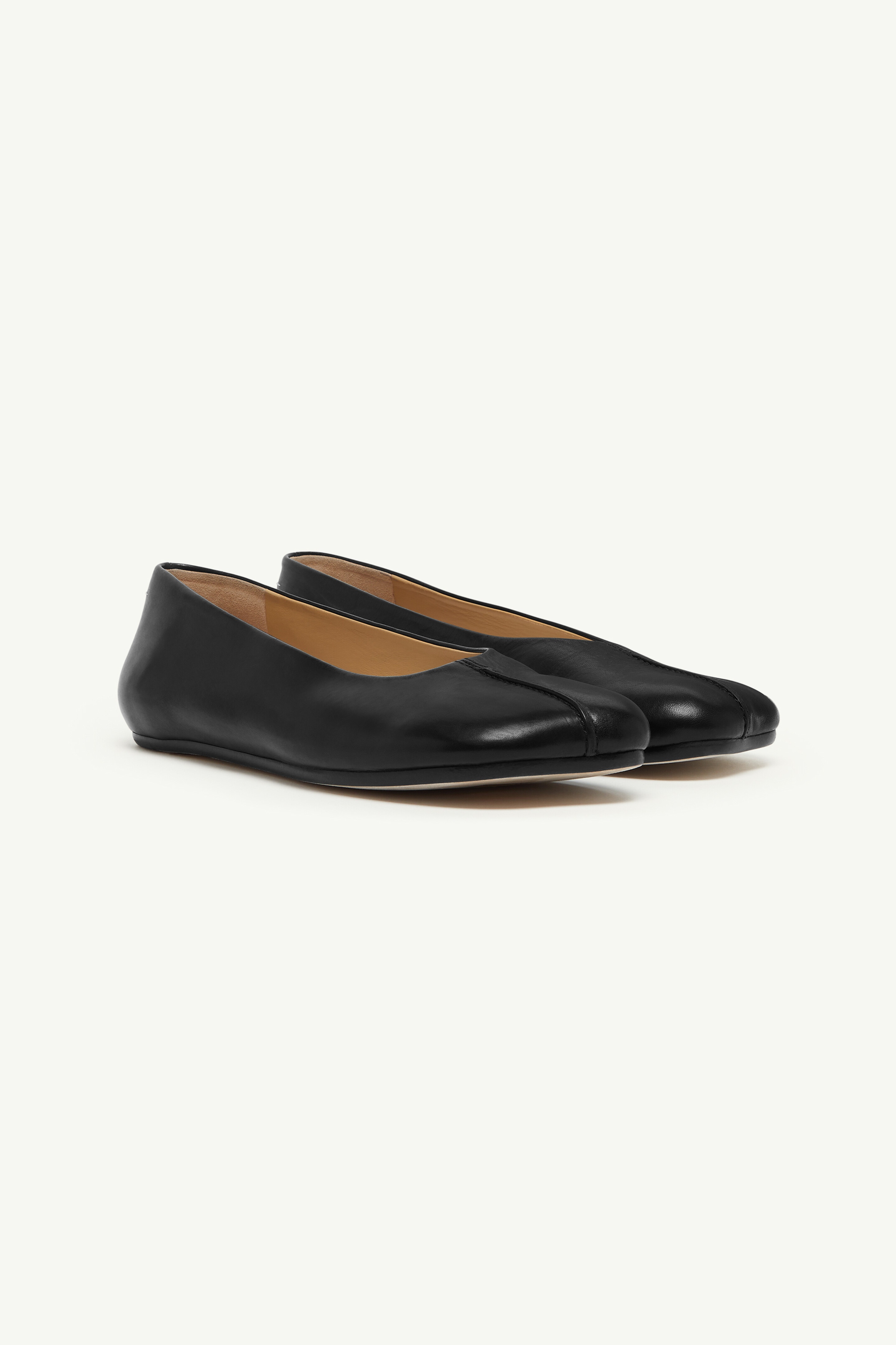 MM6 Maison Margiela Stitch-out Leather Ballerinas | REVERSIBLE